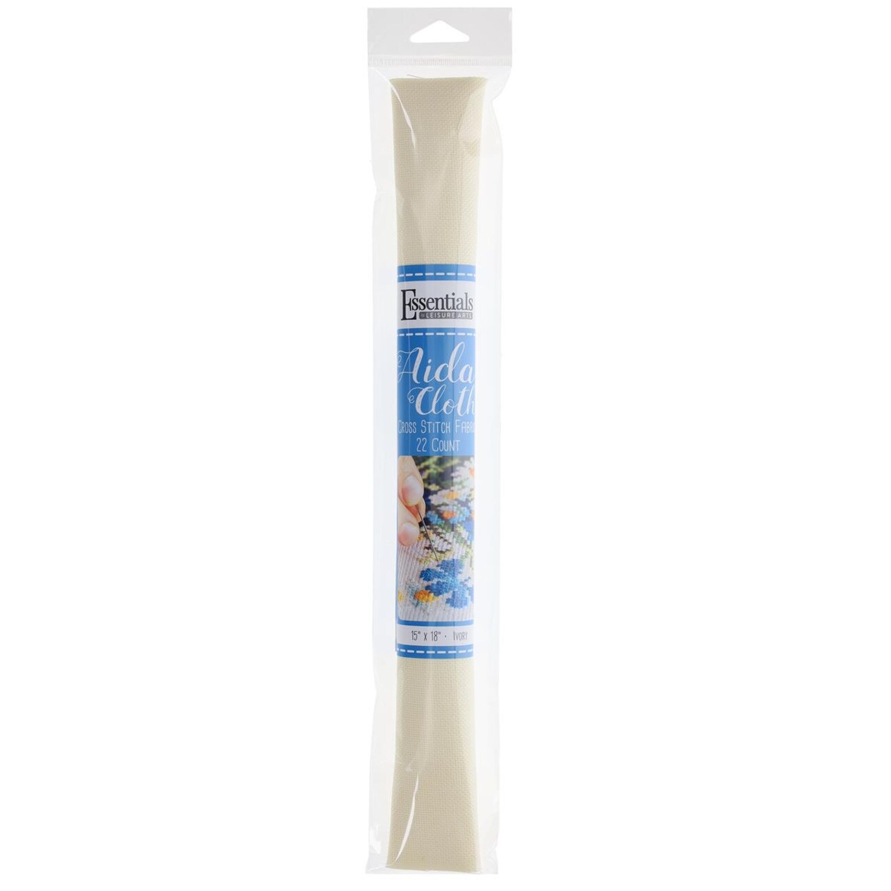Essentials By Leisure Arts Aida Cloth, 22 Count, Ivory, Cross Stitch Fabric, Embroidery Fabric, Cross Stitch Supplies For Crafting, Stitching, And Sewing Projects 15X18